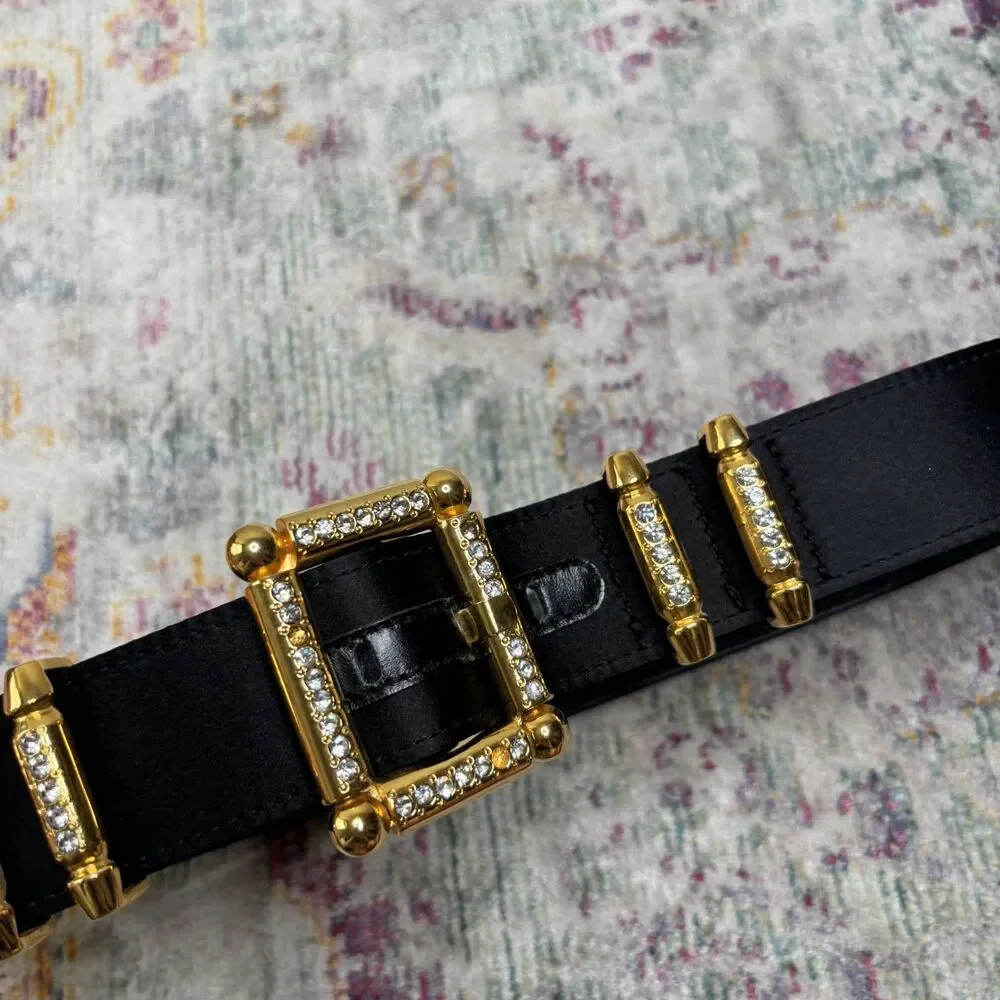Escada Vintage Gold Buckle Belt
